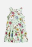 Patterned Cotton Dress - Light Green Unicorns