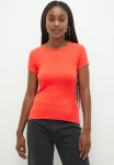 Cotton On The One Organic Rib Crew Short Sleeve Tee - Sunset Coral