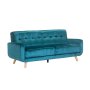 - Pejane Velvet 3 Seater Couch - Teal