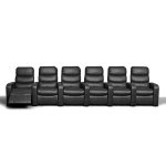 Home Theatre 6 Seater 6 Action Recliner With Cupholder
