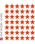 Star Stickers Fluorescent Red 168 Stickers
