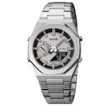 Skmei Silver And Grey Analog-digital Watch