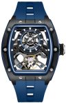 Free Focus Unique Men Watches Automatic Mechanical Watch Luxury Skeleton Tonneau Watches For Men With Stainless Steel Case And S