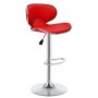 Gof Furniture - Vertigo Adjustable Swivel Bar Stool Red