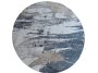 Bk Carpets & Rugs Modern Lounge Round Rug Grey Blue & Brown- 2 X 2M