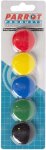 Parrot Magnets Circle Multipurpose Office Magnets Pack Of 1