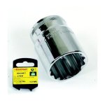 Socket 1 2 Drv.cv Bi-hex Flank 27MM Wa