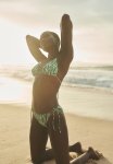 Padded Triangle Bikini Top - Green