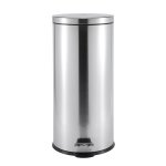 Casa Roma 30L Pedal Bin - Silver - Stainless Steel