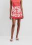 Organically Grown Linen Print Fray MINI Skirt