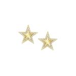 Truejoy Earrings Etched Star