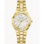 BULOVA Elegant Prestige Women's Gold-tone Mother-of-pearl Quartz Watch