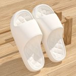 Casual Solid Color Slip-on Slippers - Unisex All-season Comfort Eva Slides Non-slip Durable Lightweight Fashion Home Slippers Fo