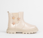 Chunky Ankle Boot - 4 Kids Cream