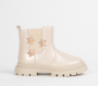 Chunky Ankle Boot - 4 Kids / Cream