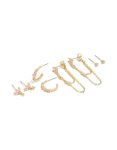Goldair Gold Plated Light Pink Cubic Zirconia Oval Drop Earrings