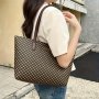 Fashion Shoulder Tote Handbag For Girls Pu Leather Material Stylish Lightweight Daily Commuter Bag Adjustable Strap Easy-care Wipe Clean Polyester Lining