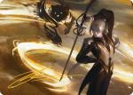 Rapier Wit Art Card Gold-stamped Signature Secrets Of Strixhaven Art Series - Damaged
