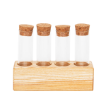 4 Tube White Oak Vase