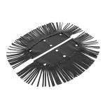 Kimiss Motorcycle Floorboard Fringe 2PCS Motorcycle Floorboard Fringe Pu Leather Cover Universal Foot Pedal Tassel Black