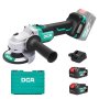 Dca 20V Brushless Angle Grinder Kit With 4.0AH 2 & Charger ADSM03-115EM