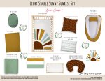 Cot Duvet Bedding Light Simple Sunny Sunrise Set