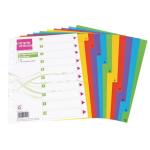 Simple Choice A4 File Index Polypropylene 5 Division