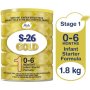 S-26 Gold Newborn Infant Starter Formula 1.8KG