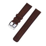 Classic Genuine Leather Strap - Dark Brown Steel Hardware - 20MM