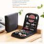 Portable Sewing Kit - Home Travel Sewing Tool & Repair Kit With Scissors Thread Needles Tape Measure Buttons & More - Compact Black Case