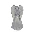 Angel Acrylic Warm White LED 6X5.5X11CM With Dove - Clear Wings