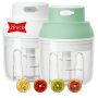 Electric MINI Garlic Chopper 2PACK - USB Rechargeable 250ML Food Chopper Garlic Mincer Portable Cordless MINI Food Processor For Onion Ginger Chil