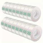 6PCS Premium Clear Tape Rolls - Versatile Transparent Adhesive For Gift Wrapping Office Crafts & School Use - Compatible With Di