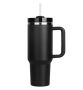 Kitchen Kult Insulated Stainless Steel Tumbler With Handle And Straw