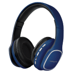 volkano vk-2002-bl phonic series blue bluetooth full size headphones