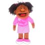 Brown Girl Moving Mouth Hand Puppet