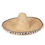 Mexican Hat Cream Navy With Tassel