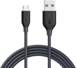 Anker Powerline Micro USB Cable Ready Charging High -speed Data Transfer - Black