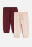 2-PACK Joggers - Red & Pink