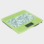 Kitchen Digital Scale - Glass - Green With Olives Design