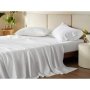 Rey& 39 S Fine Linen - Flat Sheet - 100% Cotton - 200 Thread Count - White - Double