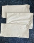 Set Of 3 White Sheets For Baby Bed