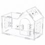 Acrylic Jumping Spider Enclosure With Magnetic Door