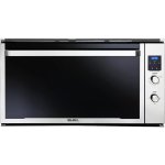 ELBA Elio 90CM Multi Function Electric Oven Stainless Steel With Black Glass Finish 02 ELIO 900