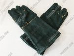 Green Lined Leather Welding Gloves