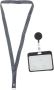 2PCS Horizontal Id Badge Holder With Lanyard Anti-scratch Frosted Photo