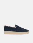 Ben Sherman William Leather Navy Slip On Shoe - UK11 Blue