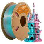 Eryone Dual Color Teal & Orange Red Silk Pla Filament For 3D Printers 1KG Spool 1.75MM Diameter