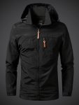 Classic Essential Outdoor Lightweight Hooded Jacket - Waterproof & Windproof Strike Coat With Regular Fit - Perfect For Men In S