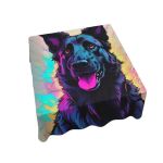 Decoupage - Neon Splash Dog By Nathan Pieterse Door